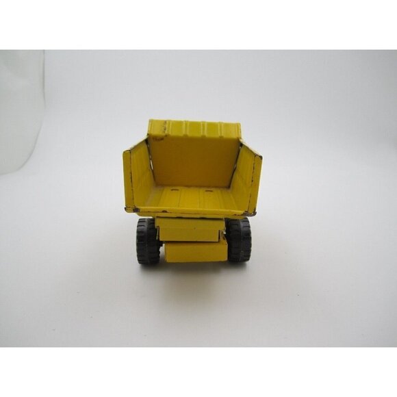 Vtg Louis Marx Metal Yellow Dump Truck Toy (Made in Japan) - Picture 5 of 10